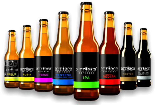 Pack degustación personalizado cerveza artesana Arriaca botella