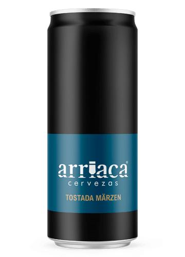 cerveza tostada en lata
