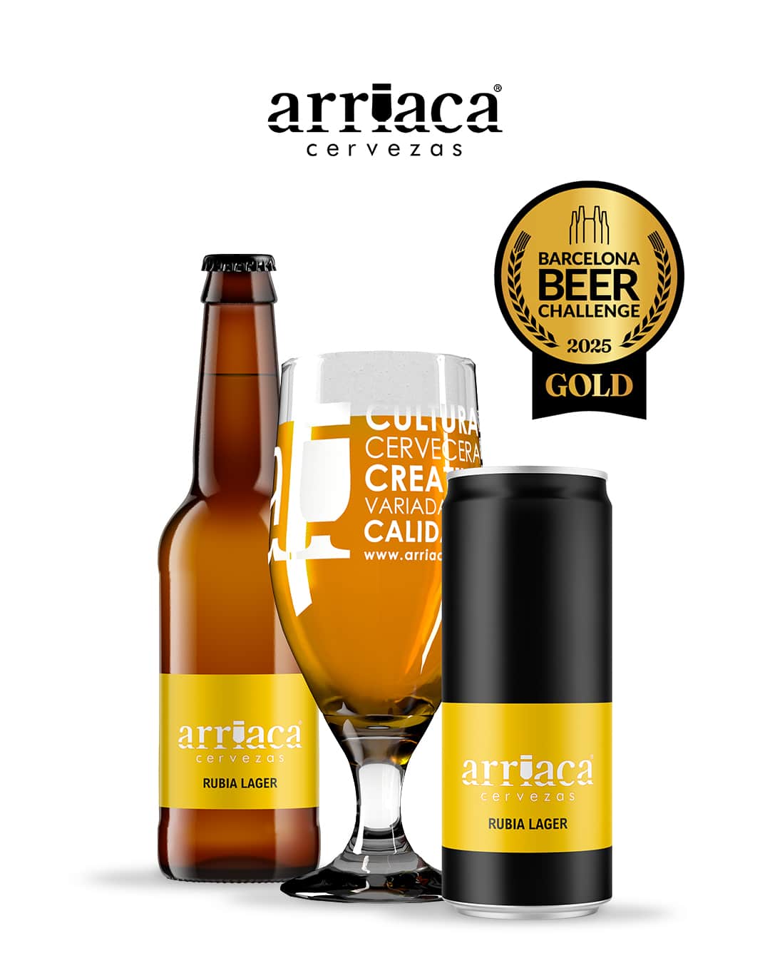 arriaca rubia medalla de oro en el barcelona beer challenge 2025