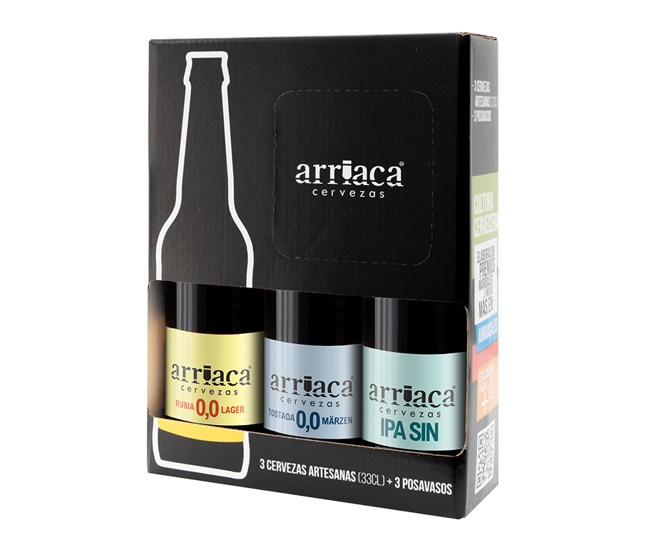 ESTUCHE DEGUSTACIÓN ARRIACA SIN 3x33cl