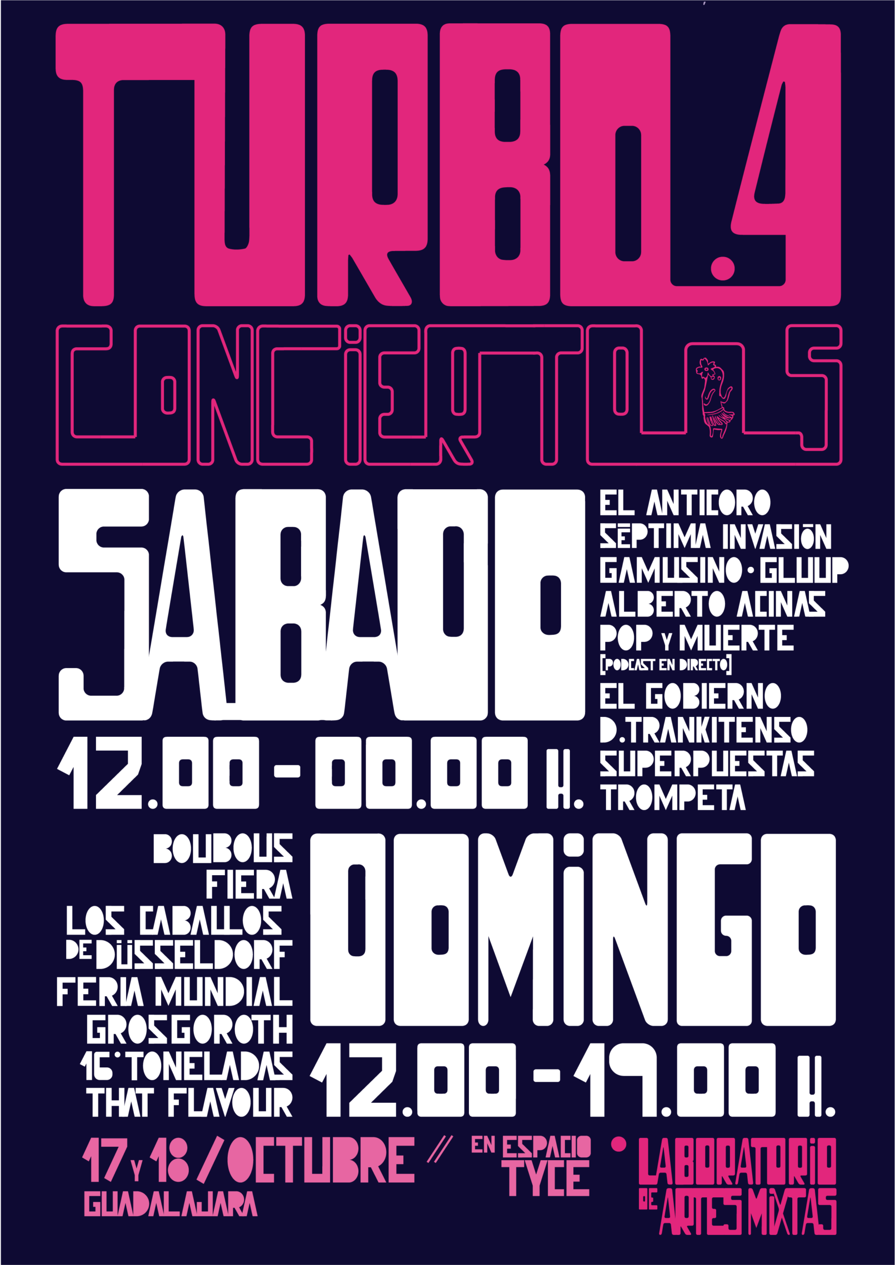 festival turbo guadalajara horarios 2026